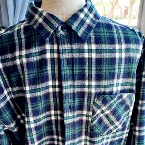 Men's Green Plaid Shirt